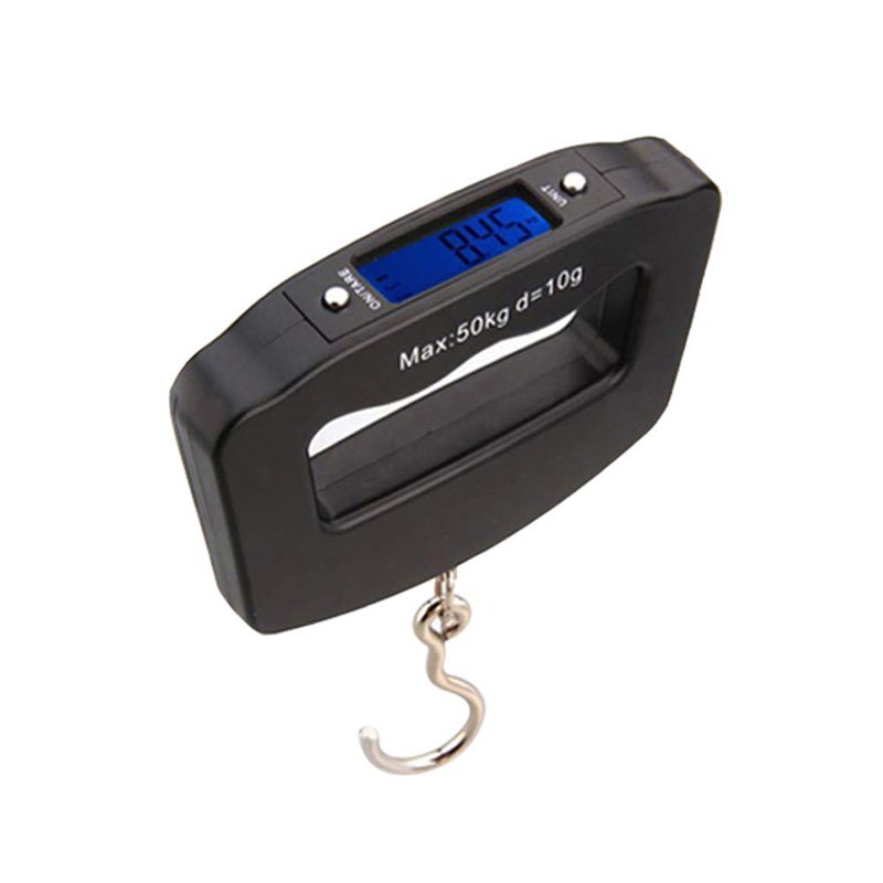 Meichoon Digital Luggage Scale 110lb /50kg, Portable Mini Electronic Scale with Fishing Hook Tare Function Backlit LCD Display for Home Farm Factory Hunting Outdoor C42 - Image 1